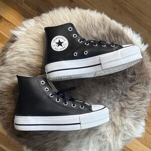 Converse Black and White High-Top Sneakers